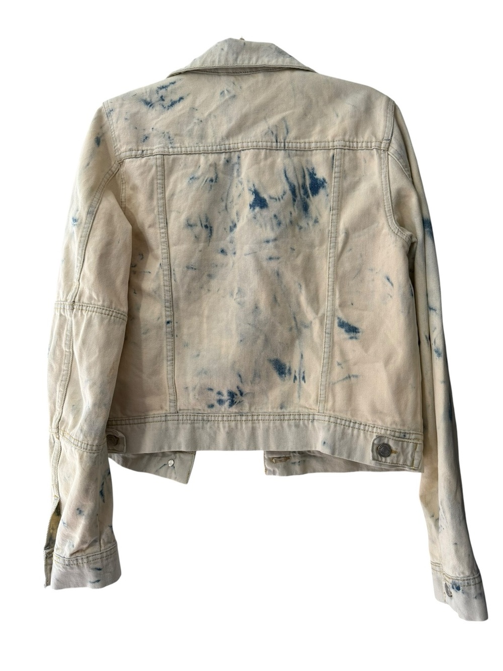 Free People We The Free Rumors Denim Jacket Tie Dye size Small - Picture 7 of 7
